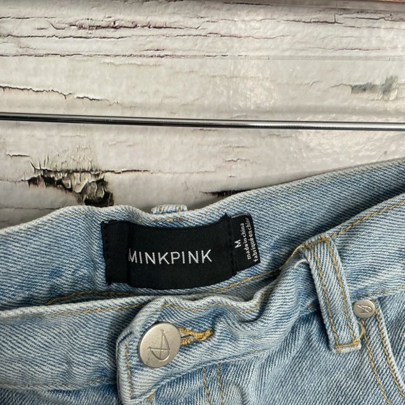 Minkpink jean denim shorts size medium - Picture 5 of 12